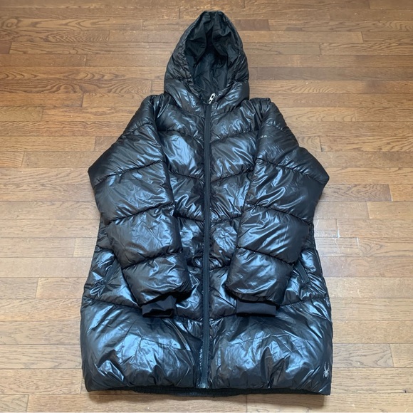 ⭐️SOLD⭐️Spyder Womens Super Puffer Hooded Jacket | Size L | BLACK  SPFFM085-001 - Picture 3 of 14